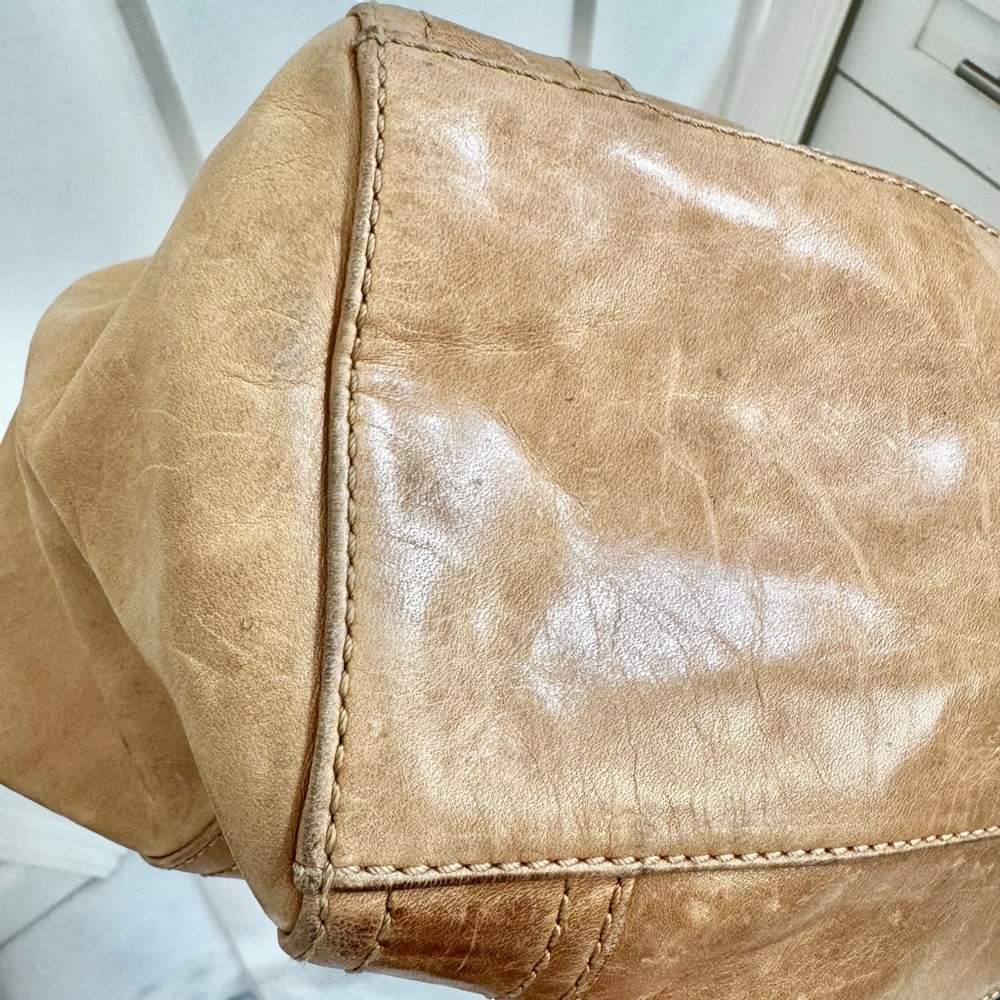 FRYE Melissa Tan Leather Shoulder Bag - Picture 7 of 9
